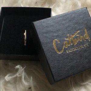 Catbird yellow gold ballerina earring